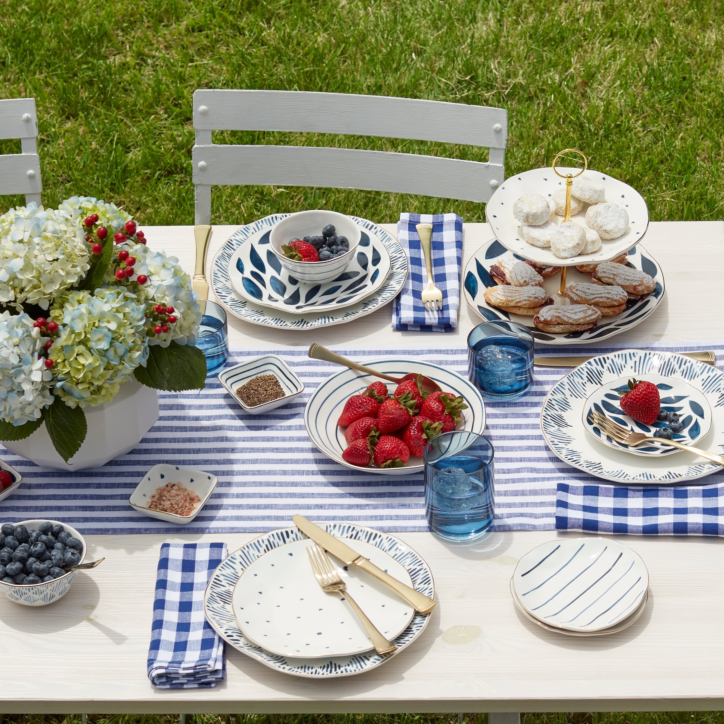 Lenox Premium Blue Bay 12-Piece Dinnerware Set - Image 8