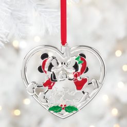 Alternative view of Lenox Premium 2026 Our 1st Christmas Mickey & Minnie Mouse Metal Ornament