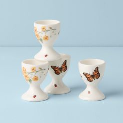 Lenox Premium Butterfly Meadow Footed Egg Cups - Set Of 4