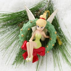 Alternative view of Lenox Premium 2026 Tinker Bell with Wreath Ornament