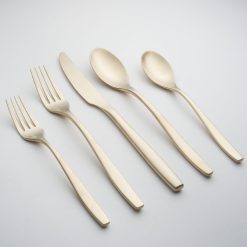 Alternative view of Lenox Premium Averie Champagne Satin 20-Piece Flatware Set