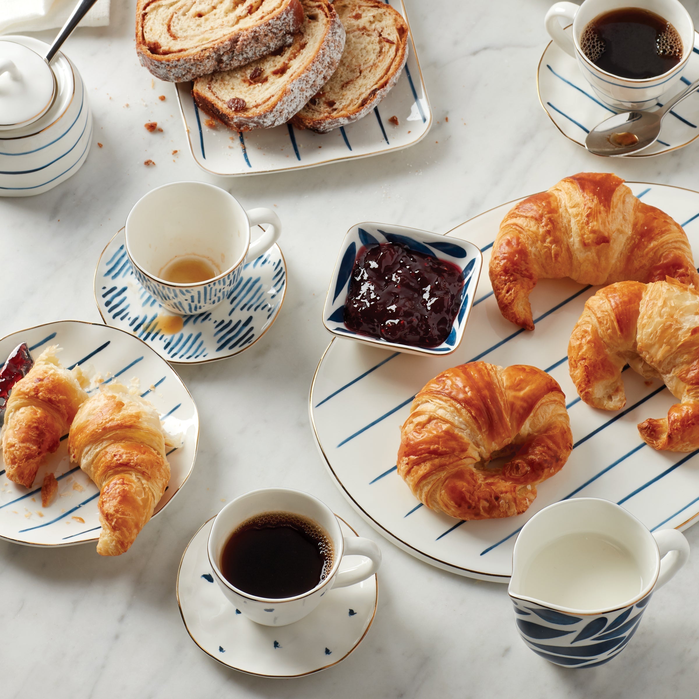 Lenox Premium Blue Bay 8-Piece Espresso Cup & Saucer Set - Image 3