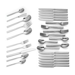 Alternative view of Lenox Premium Cole 65-Piece Flatware Set