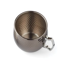 Alternative view of Lenox Premium Hammered Black Moscow Mule Mugs, Set of 2