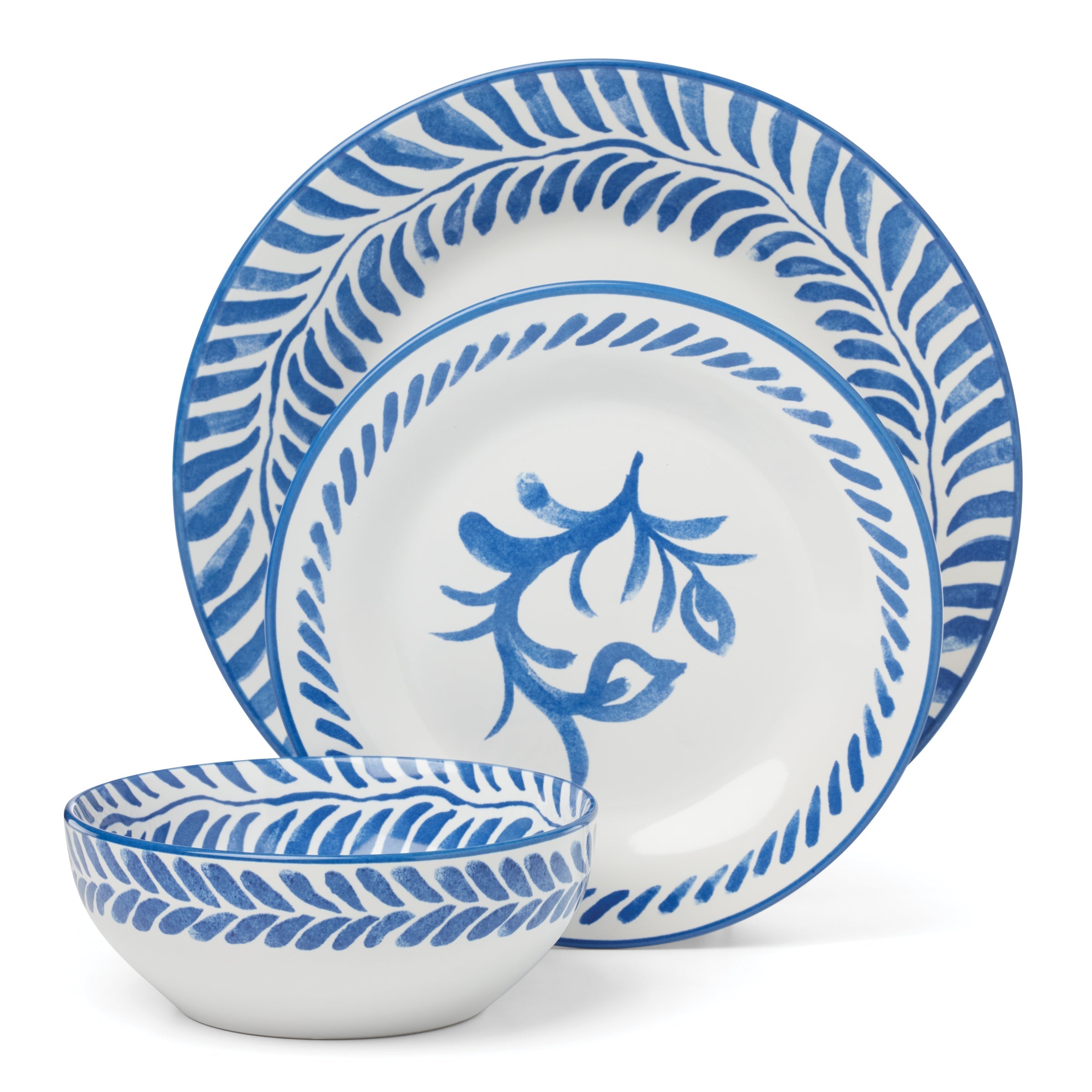 Lenox Premium Solear Blue 12-Piece Dinnerware Set - Image 6
