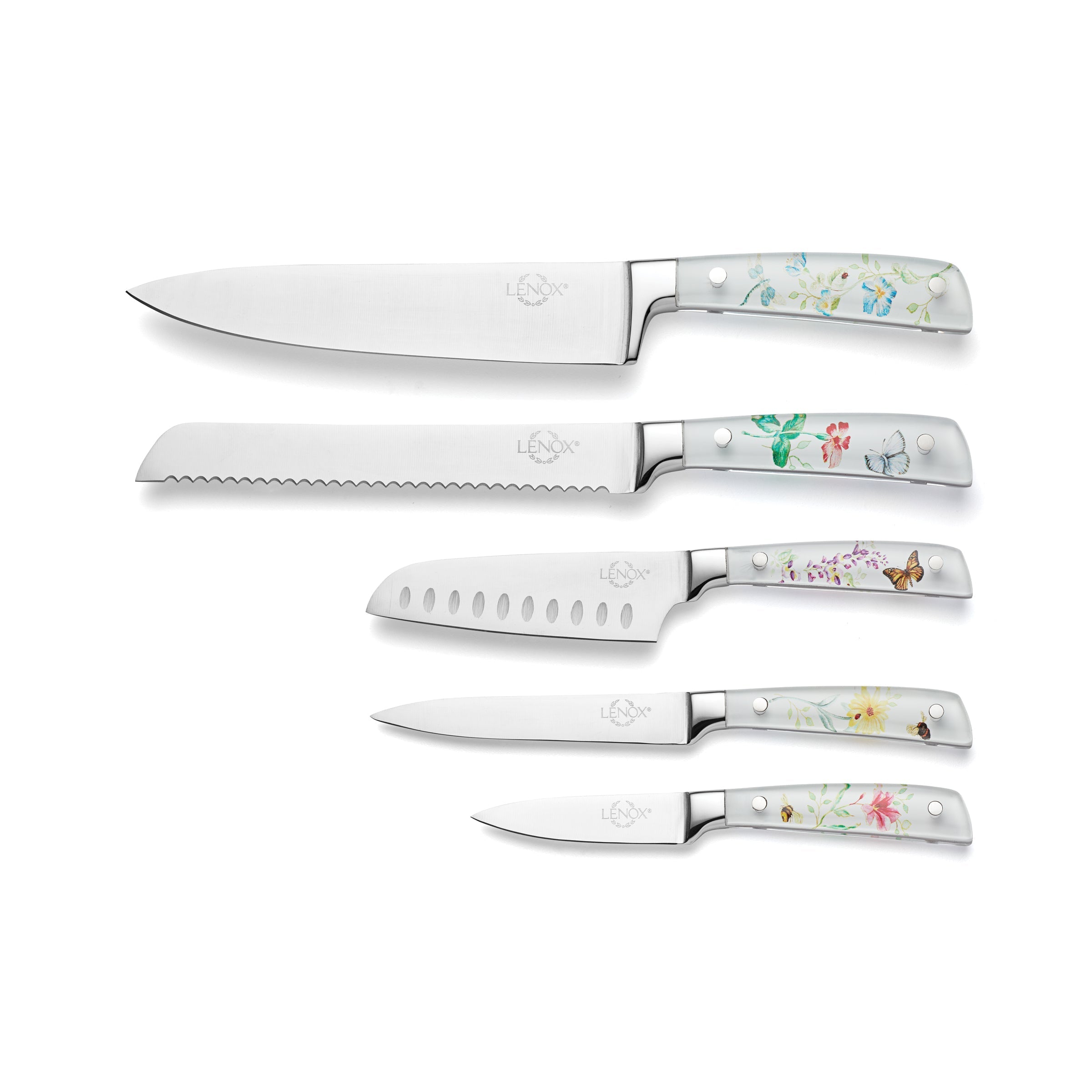 Lenox Premium Butterfly Meadow 6-Piece Cutlery Block Set - Image 2