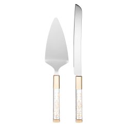 Alternative view of Lenox Premium Opal Innocence 2-Piece Cake Knife & Server Set