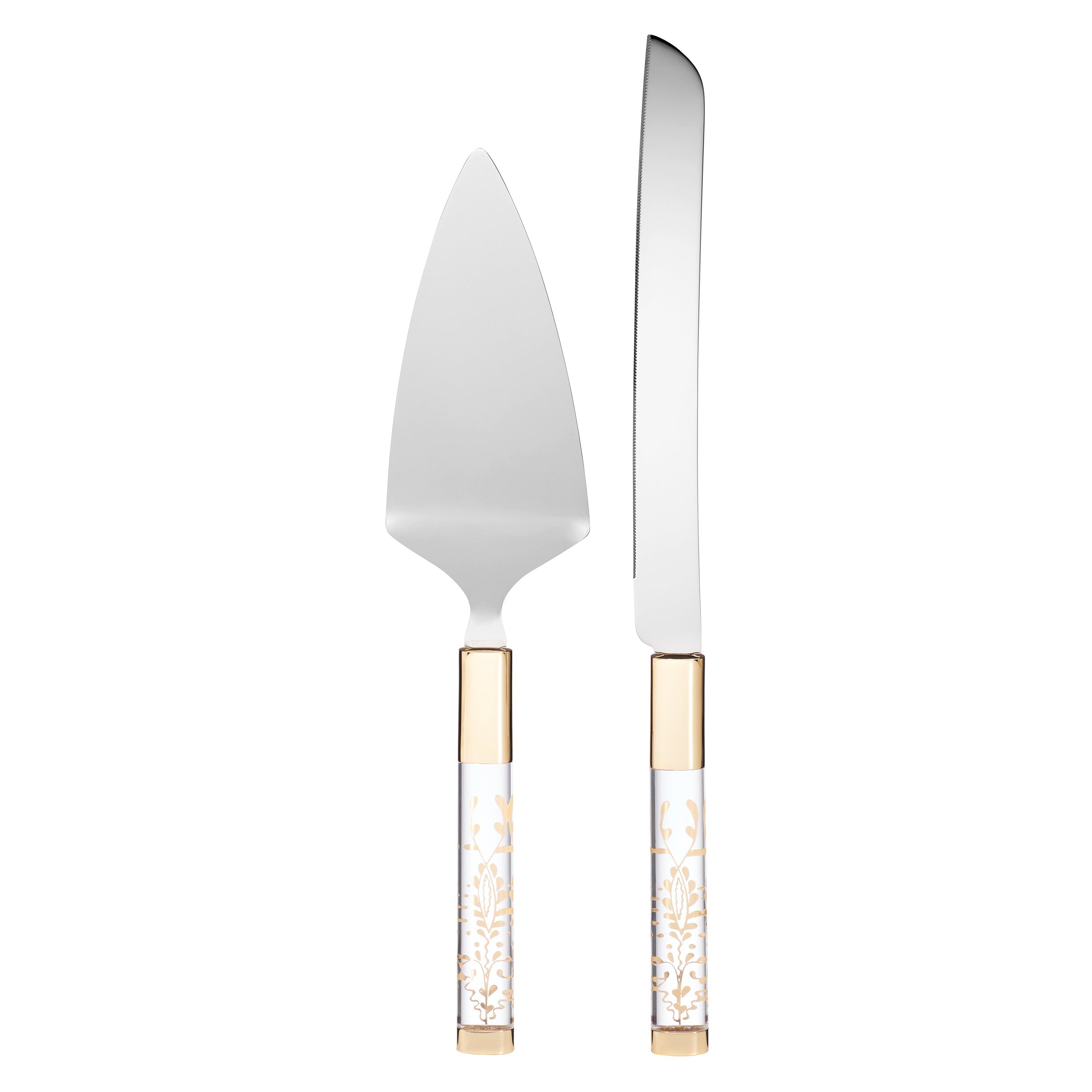Lenox Premium Opal Innocence 2-Piece Cake Knife & Server Set - Image 2
