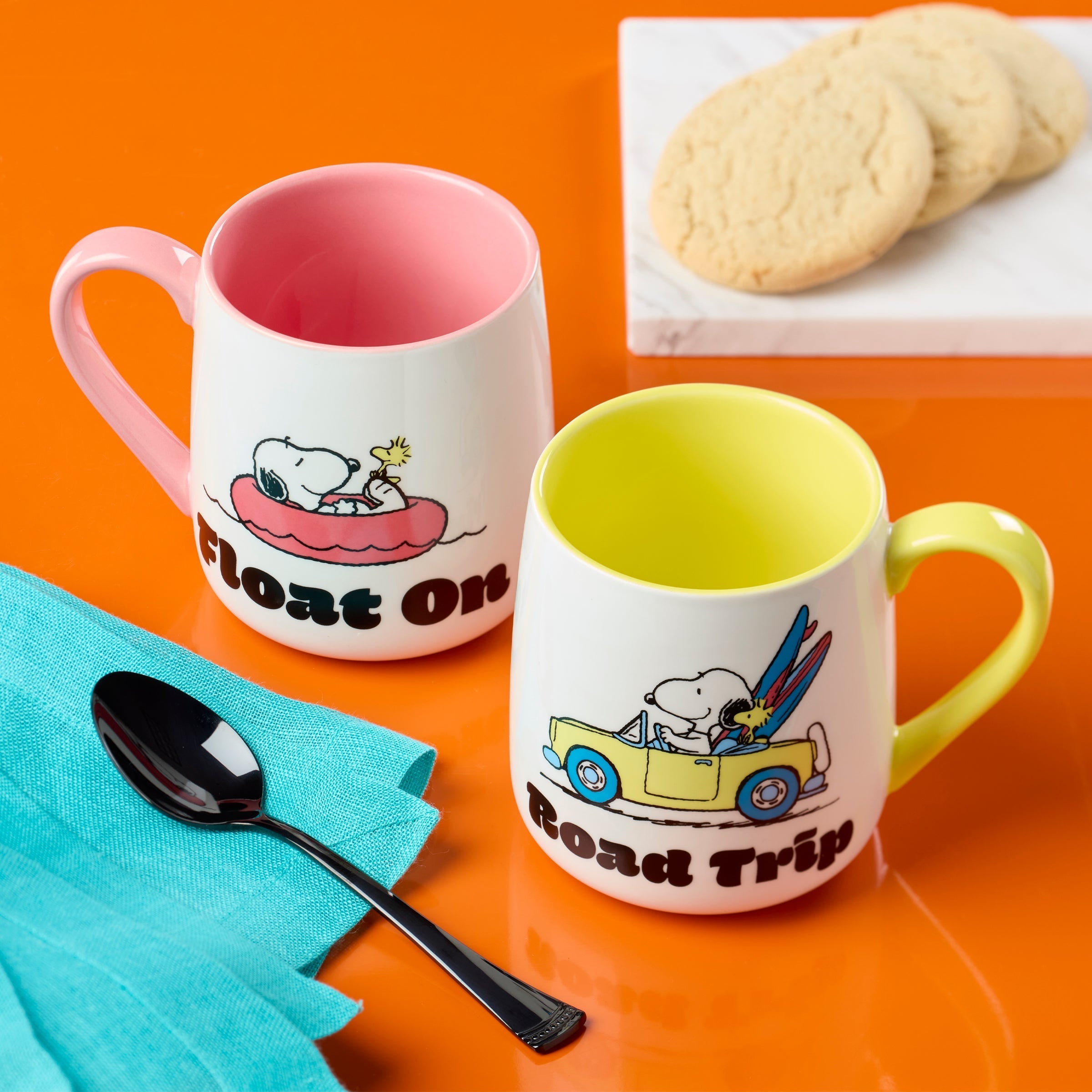 Lenox Premium Peanuts Mugs Road Trip-Float On, Set of 2 - Image 3