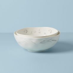 Lenox Premium Oyster Bay 2-Piece Nesting Serving Bowls