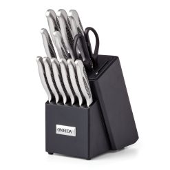 Lenox Premium Crosshatch 14-Piece Cutlery Block Set