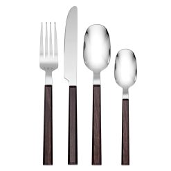 Lenox Premium Henley Brown 16-Piece Flatware Set