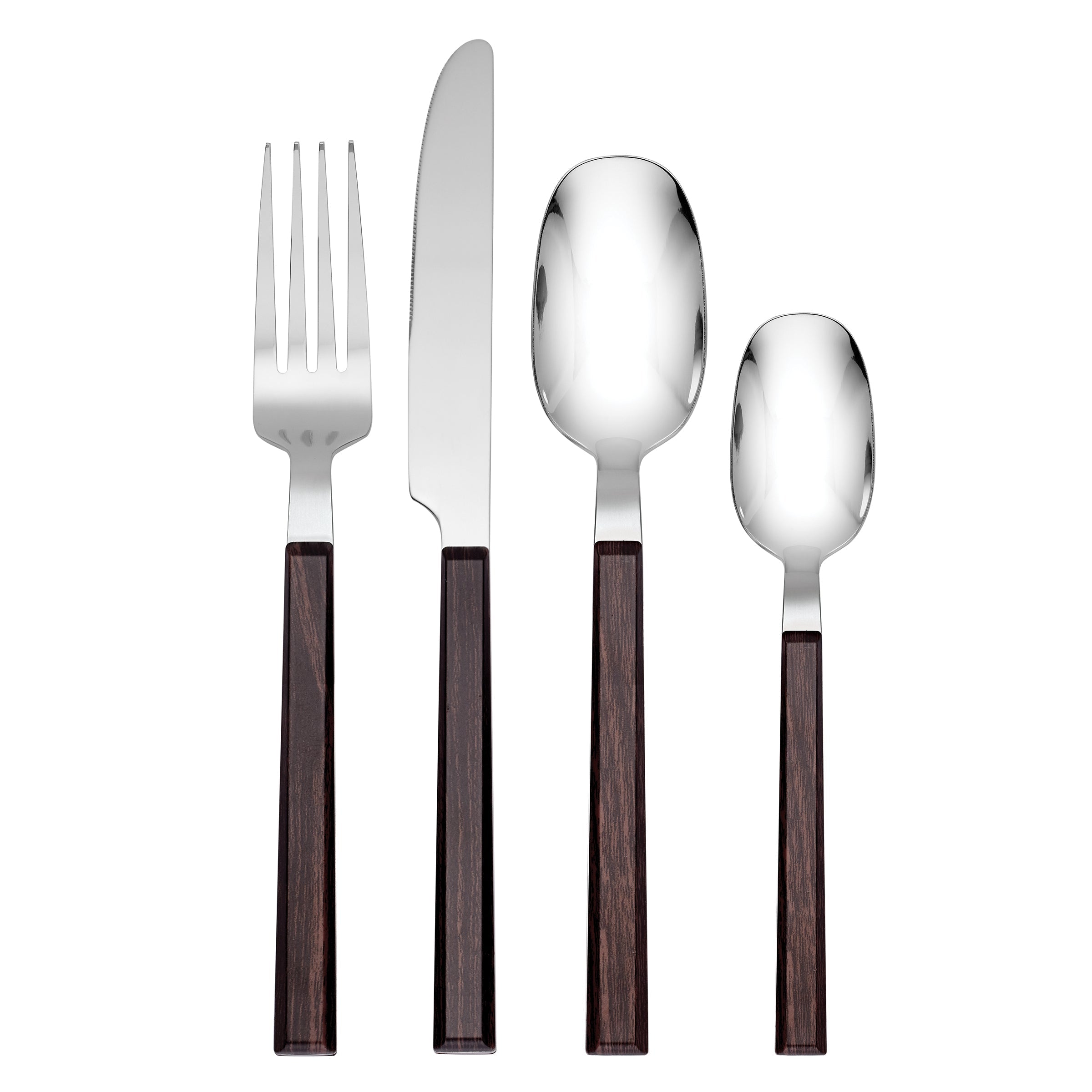 Lenox Premium Henley Brown 16-Piece Flatware Set