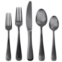 Lenox Premium Opera Black Titanium 30-Piece Flatware Set