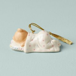 Alternative view of Lenox Premium Personalized Baby's Teddy Bear Ornament