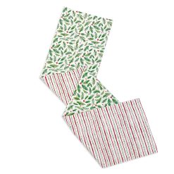 Alternative view of Lenox Premium Bayberry Merry & Bright Reversible Table Runner