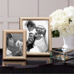 Alternative view of Lenox Premium Watchband Satin Gold 5x7 Photo Frame