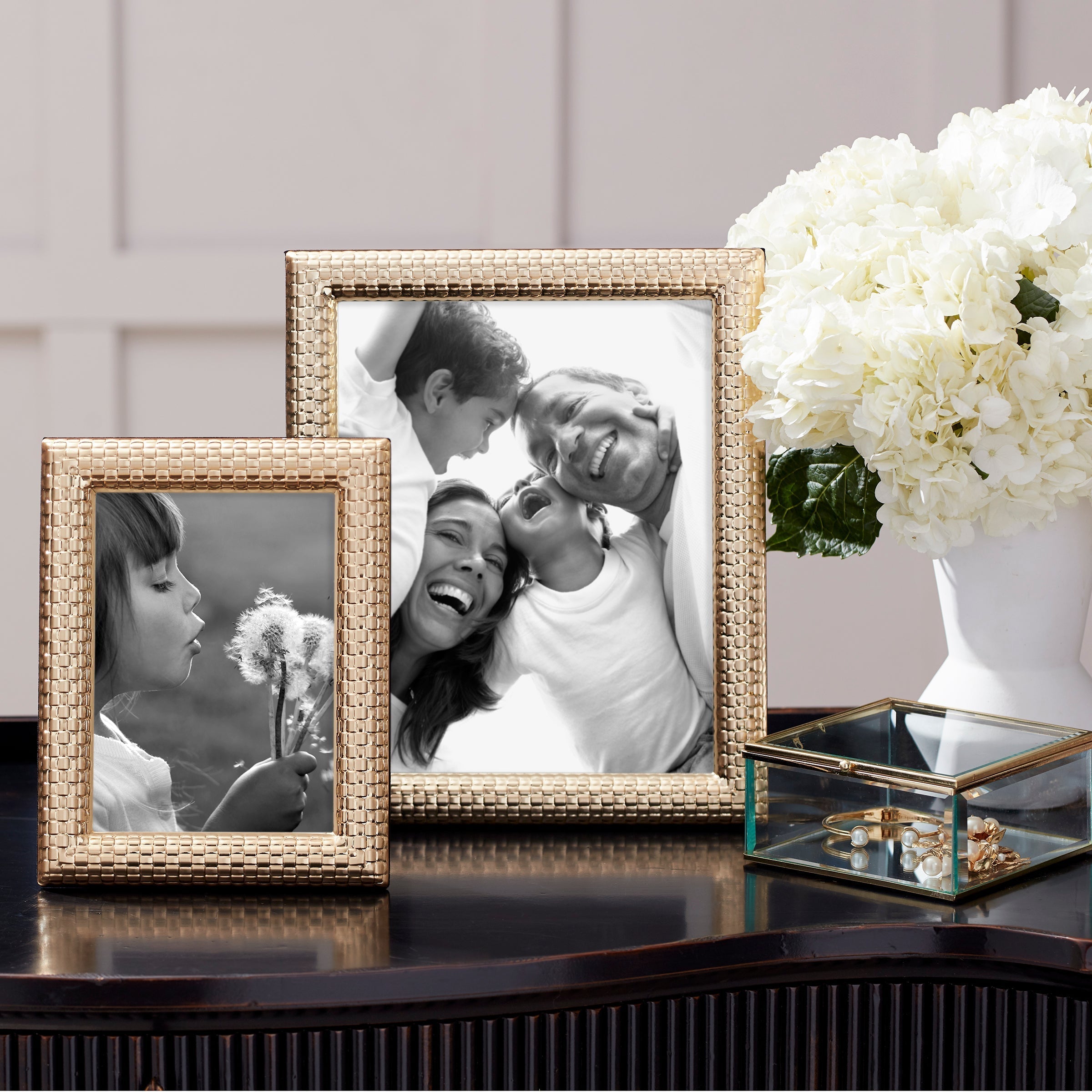 Lenox Premium Watchband Satin Gold 5x7 Photo Frame - Image 2