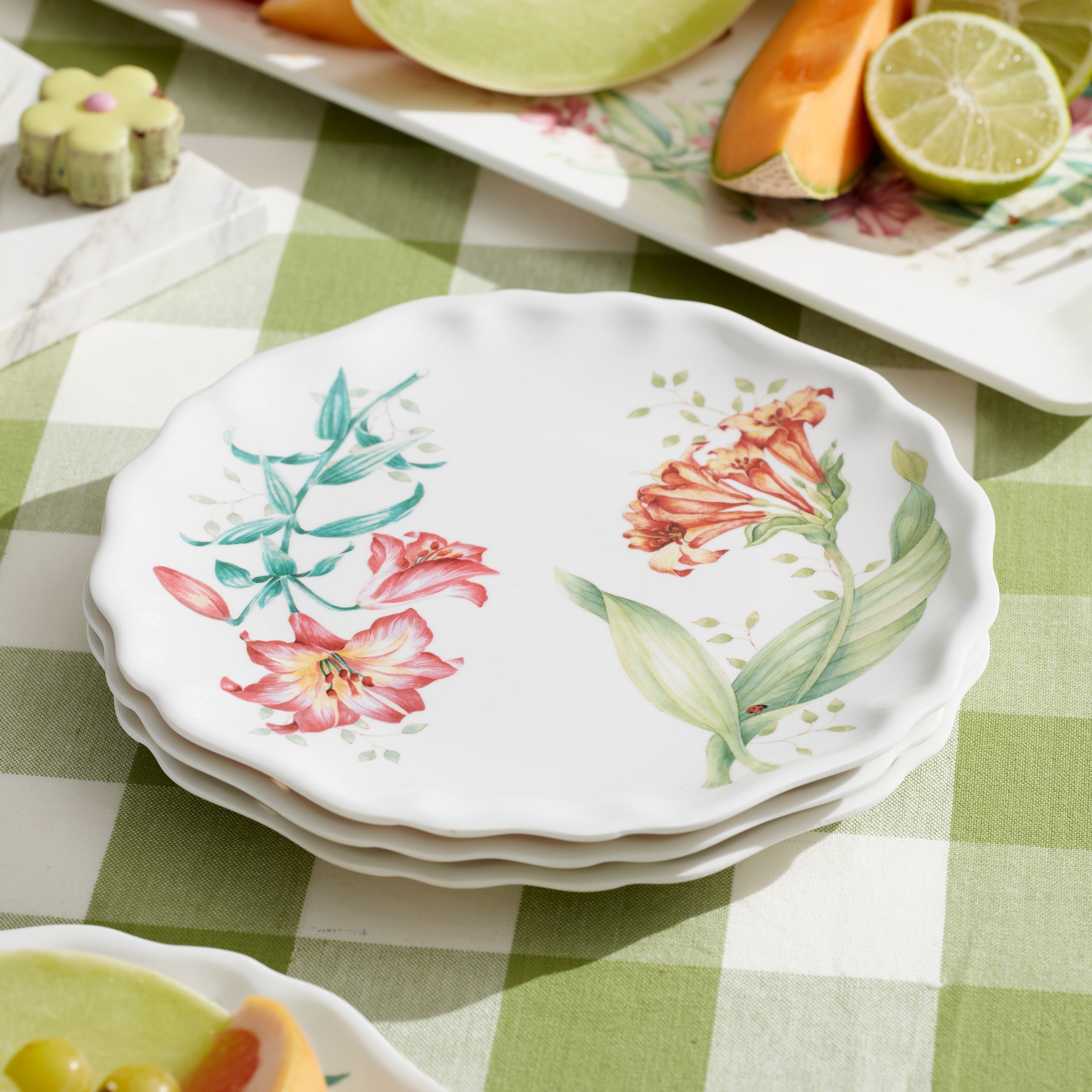 Lenox Premium Butterfly Meadow Melamine Accent Plates, Set of 4 - Image 3