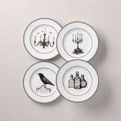 Lenox Premium Vintage Halloween Dessert Plates, Set of 4