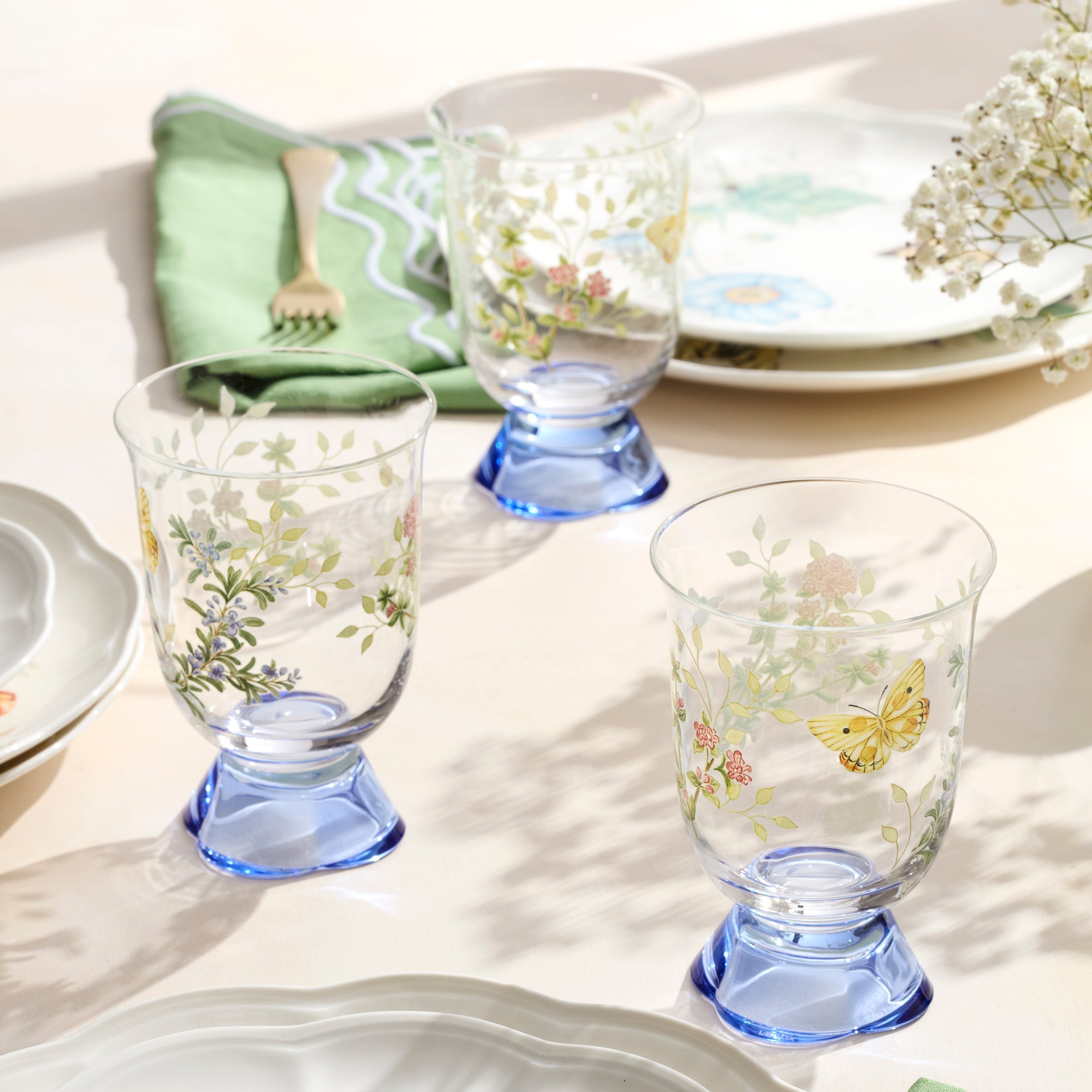 Lenox Premium Butterfly Meadow Herbs Short Tumblers, Set of 4 - Image 2