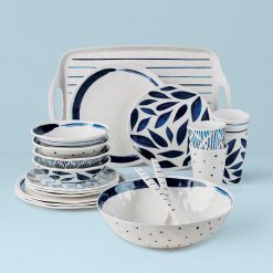 Lenox Premium Blue Bay Melamine 20-Piece Dinnerware Set