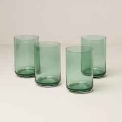 Lenox Premium Tuscany Stackable Classics Green Coolers, Set of 4