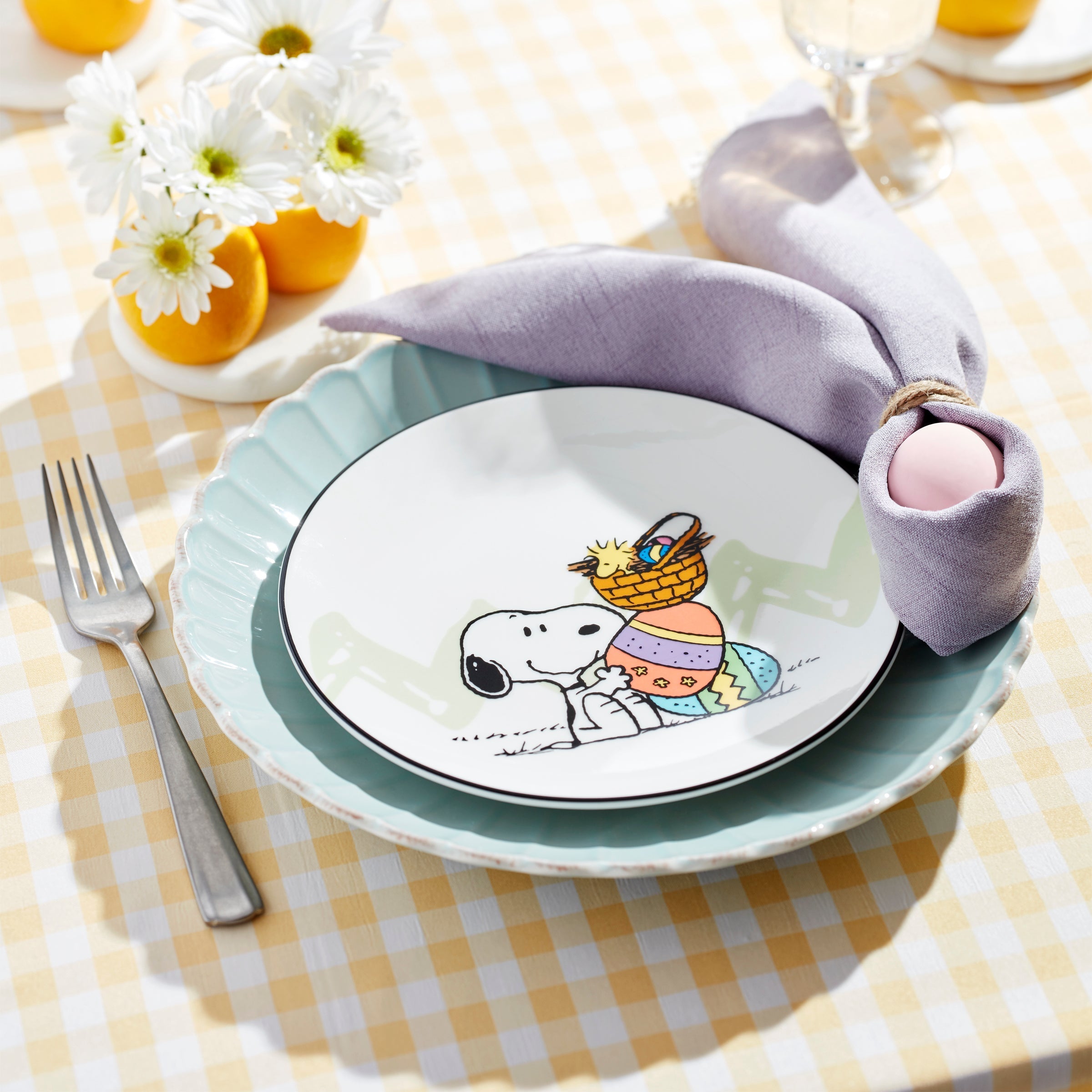 Lenox Premium Snoopy Easter Accent Plates, Set of 4 - Image 3
