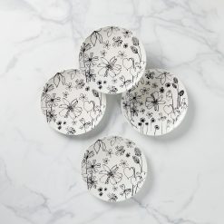 Lenox Premium Garden Doodle Accent Plates, Set of 4