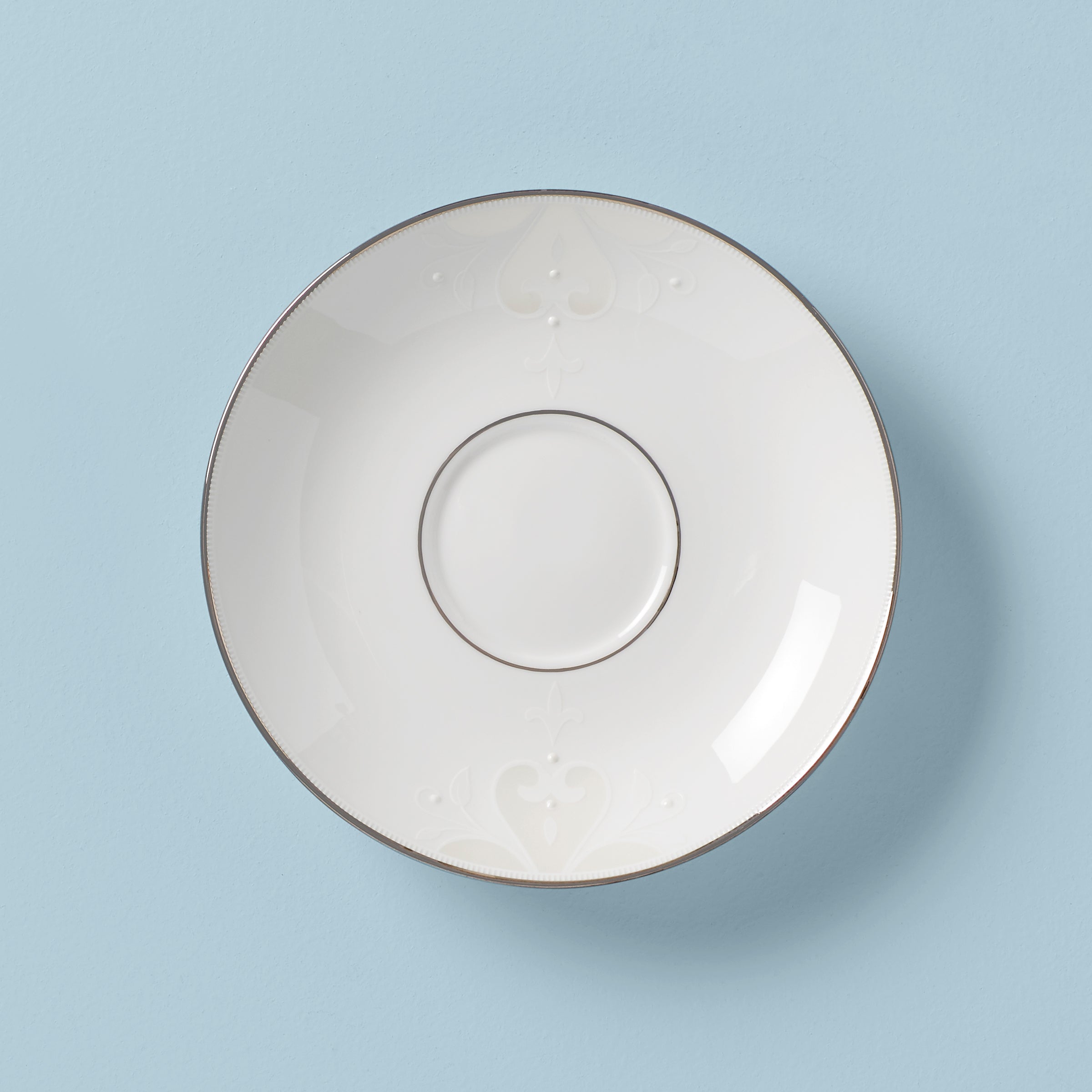 Lenox Premium Opal Innocence Scroll Saucer