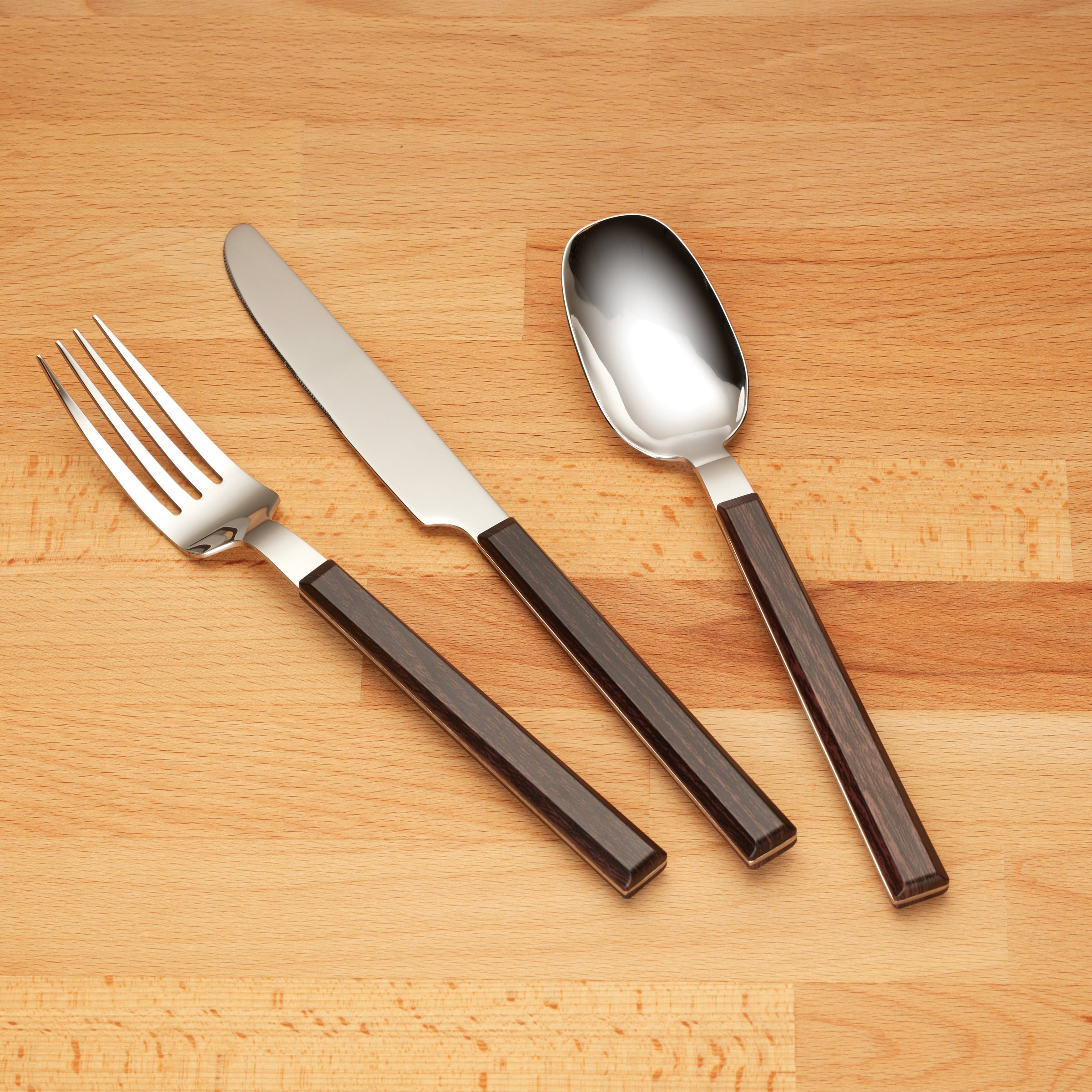 Lenox Premium Henley Brown 16-Piece Flatware Set - Image 3