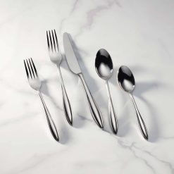 Lenox Premium Sculpt 65-Piece Flatware Set