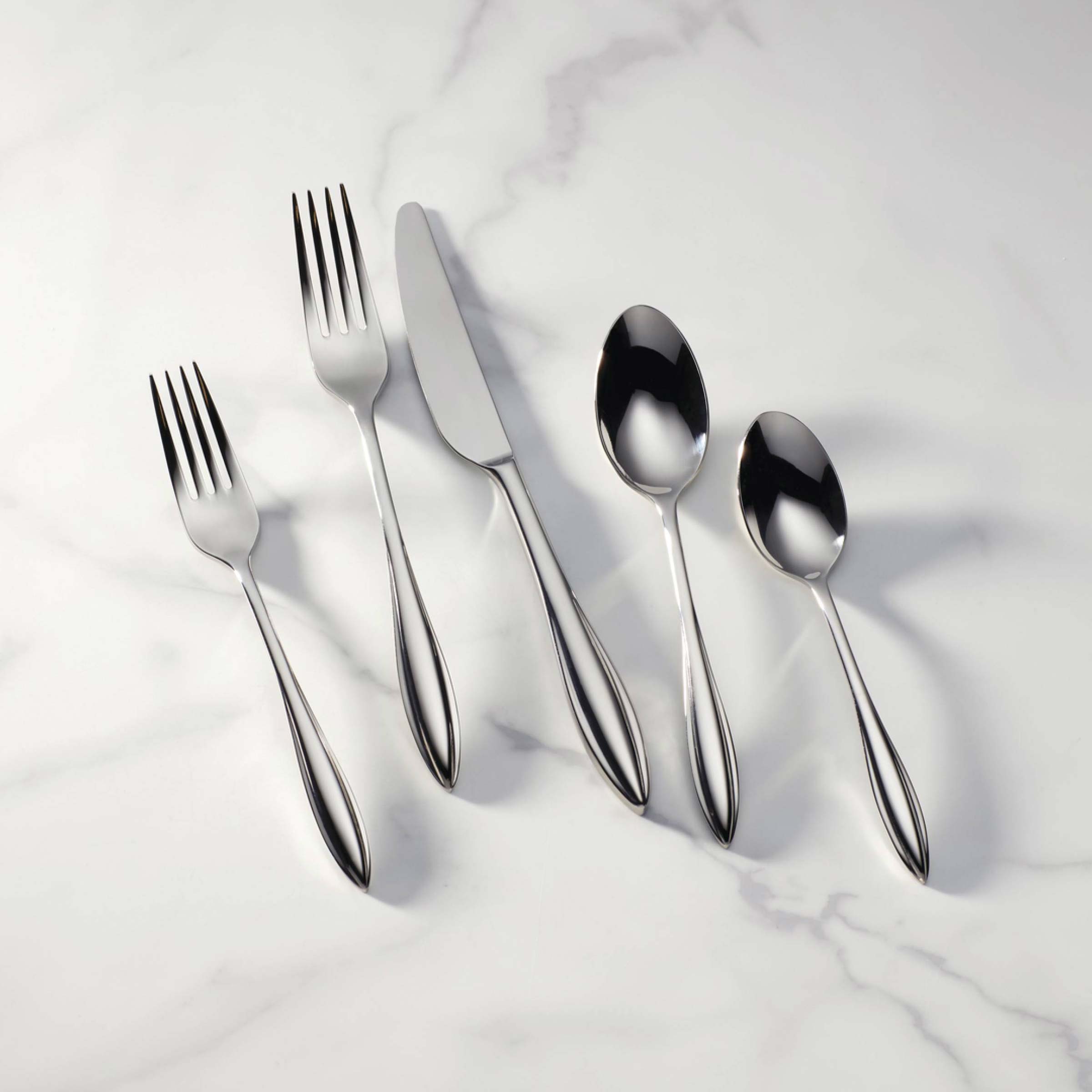 Lenox Premium Sculpt 65-Piece Flatware Set