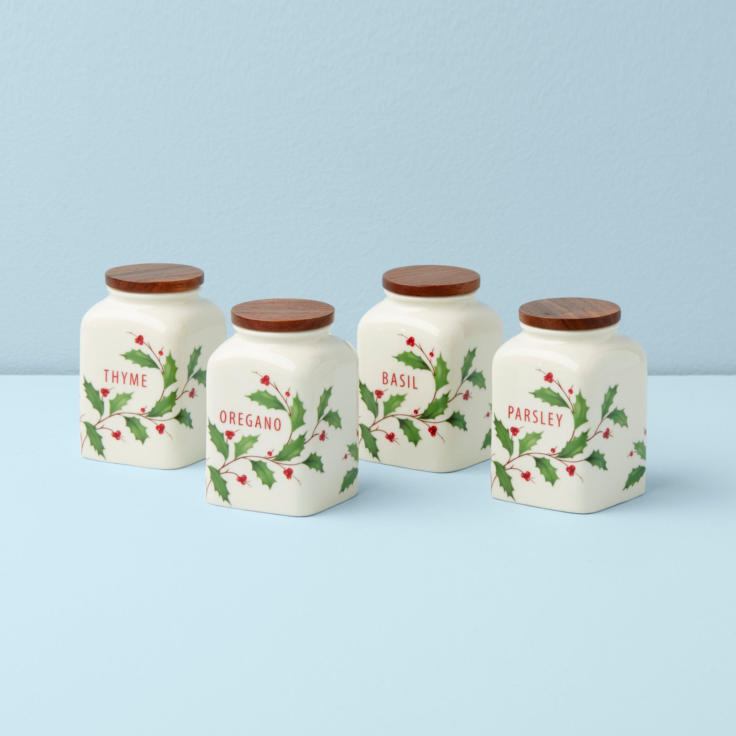 Lenox Premium Holiday Cooking Spice Jars, Set of 4