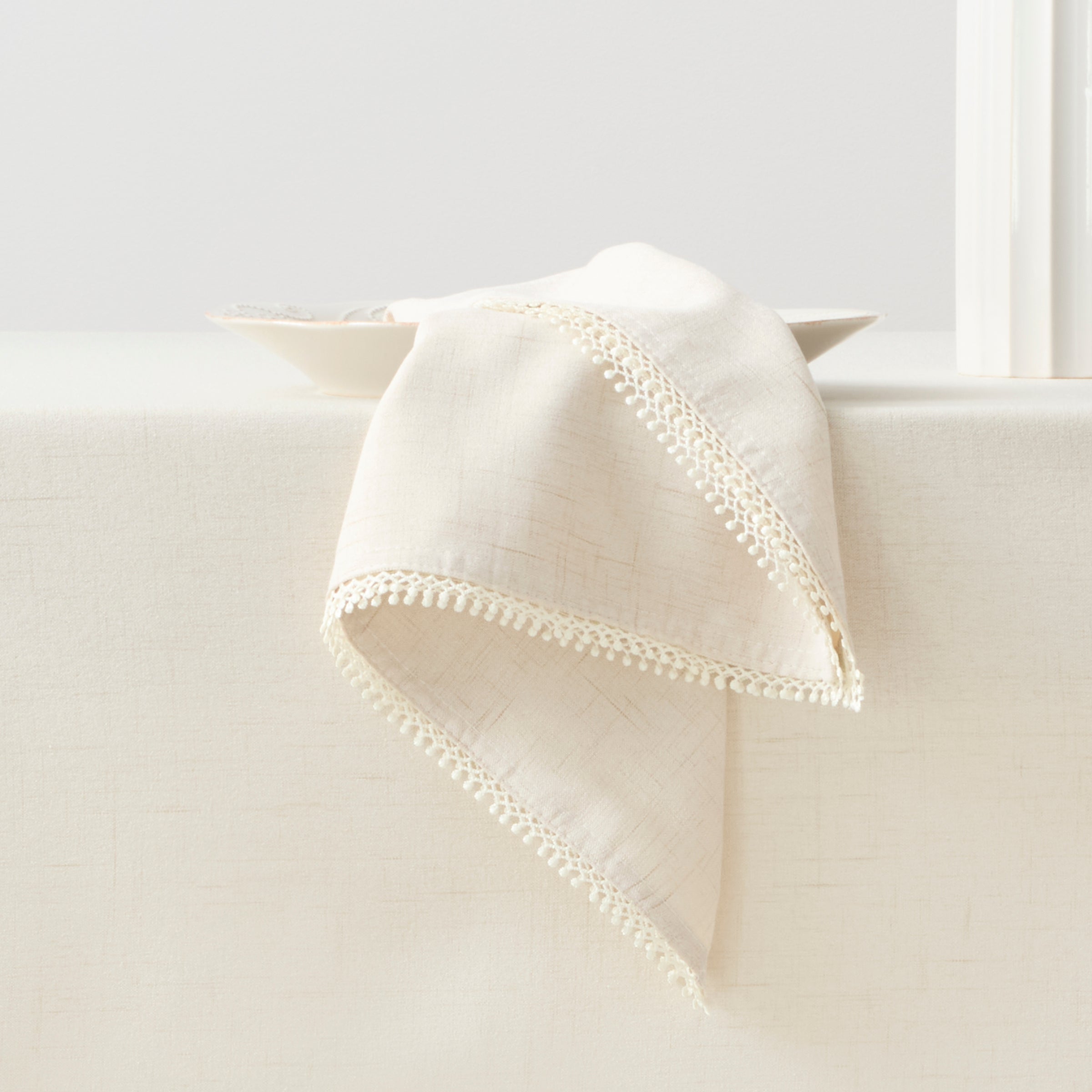 Lenox Premium French Perle Natural 19x19 Napkins, Set of 4