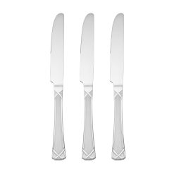 Lenox Premium Evansville Frosted Dinner Knives, Set of 3