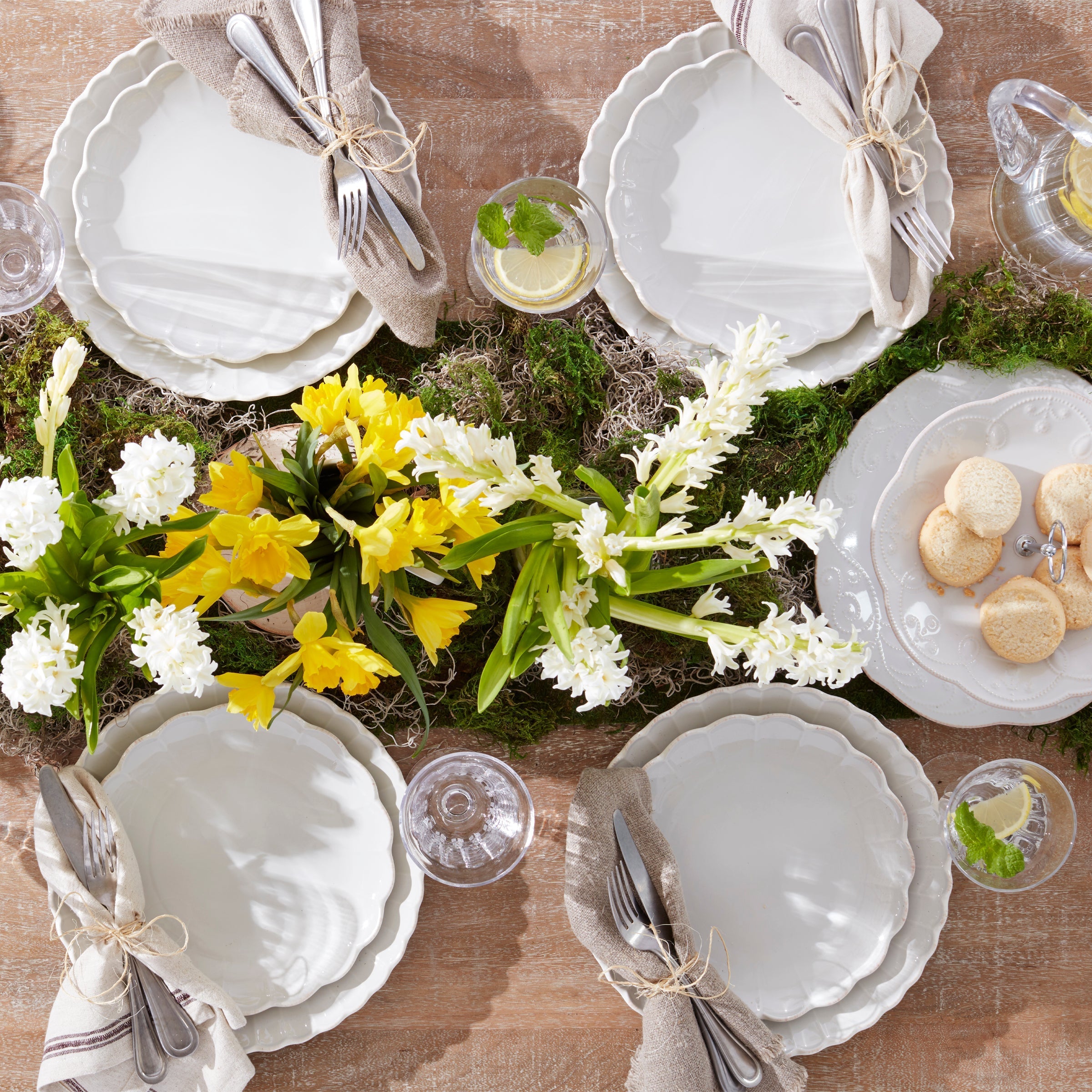 Lenox Premium French Perle Scallop White 4-Piece Place Setting - Image 11