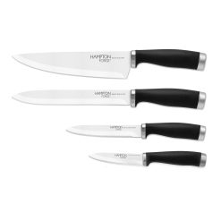 Lenox Premium Epicure Black 4-Piece Soft-Grip Cutlery Set