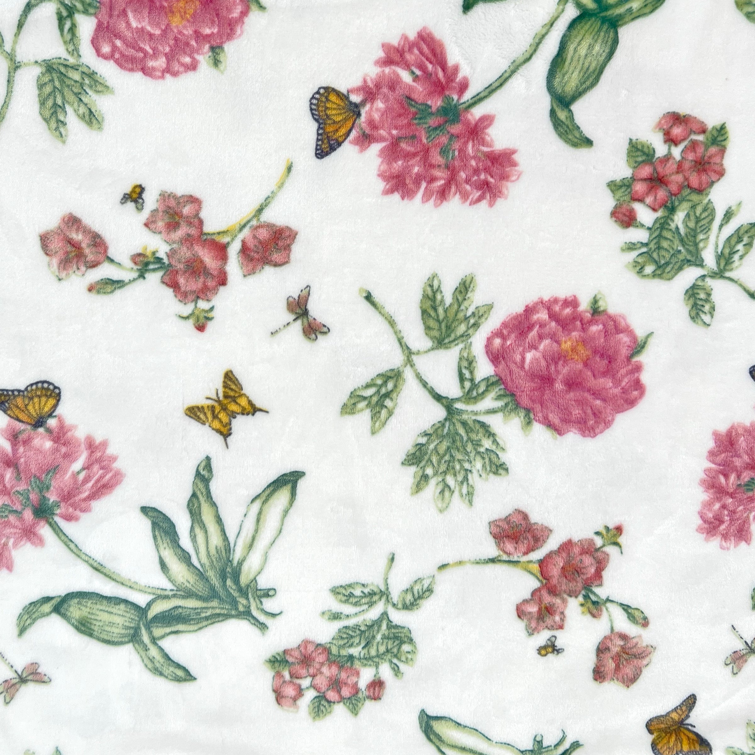 Lenox Premium Butterfly Meadow Bloom Pink Throw Blanket - Image 6