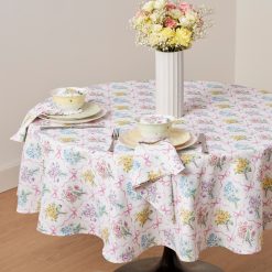 Alternative view of Lenox Premium Bouquet Ribbon 70x70 Round Tablecloth