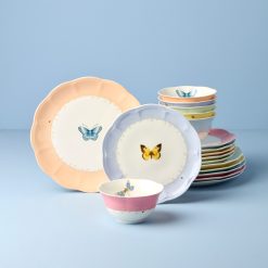 Lenox Premium Butterfly Meadow Colors 18-Piece Dinnerware Set