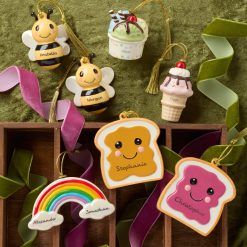 Alternative view of Lenox Premium Personalized Ice Cream 2-Piece Ornament Set