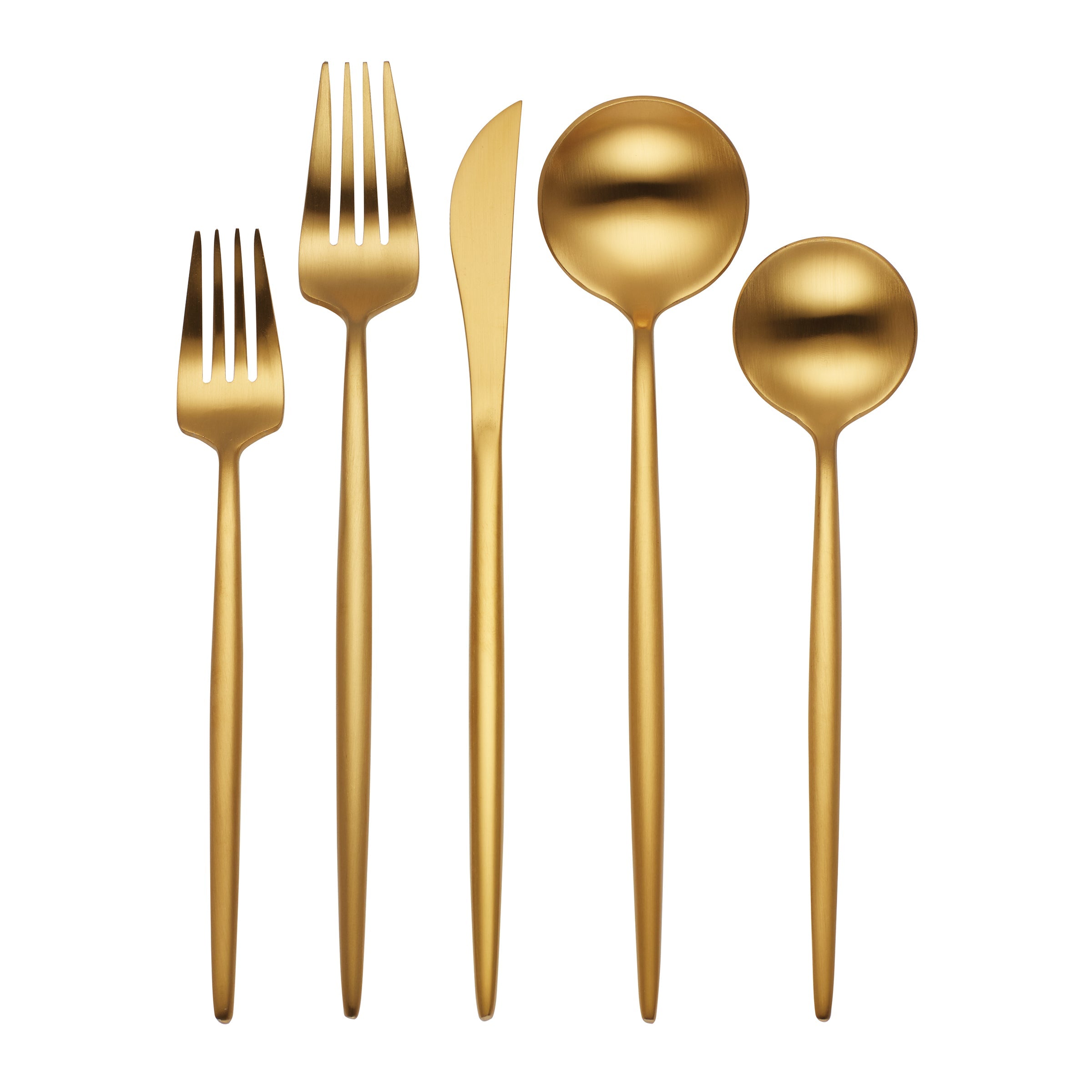 Lenox Premium Zephyr Gold Satin 45-Piece Flatware Set