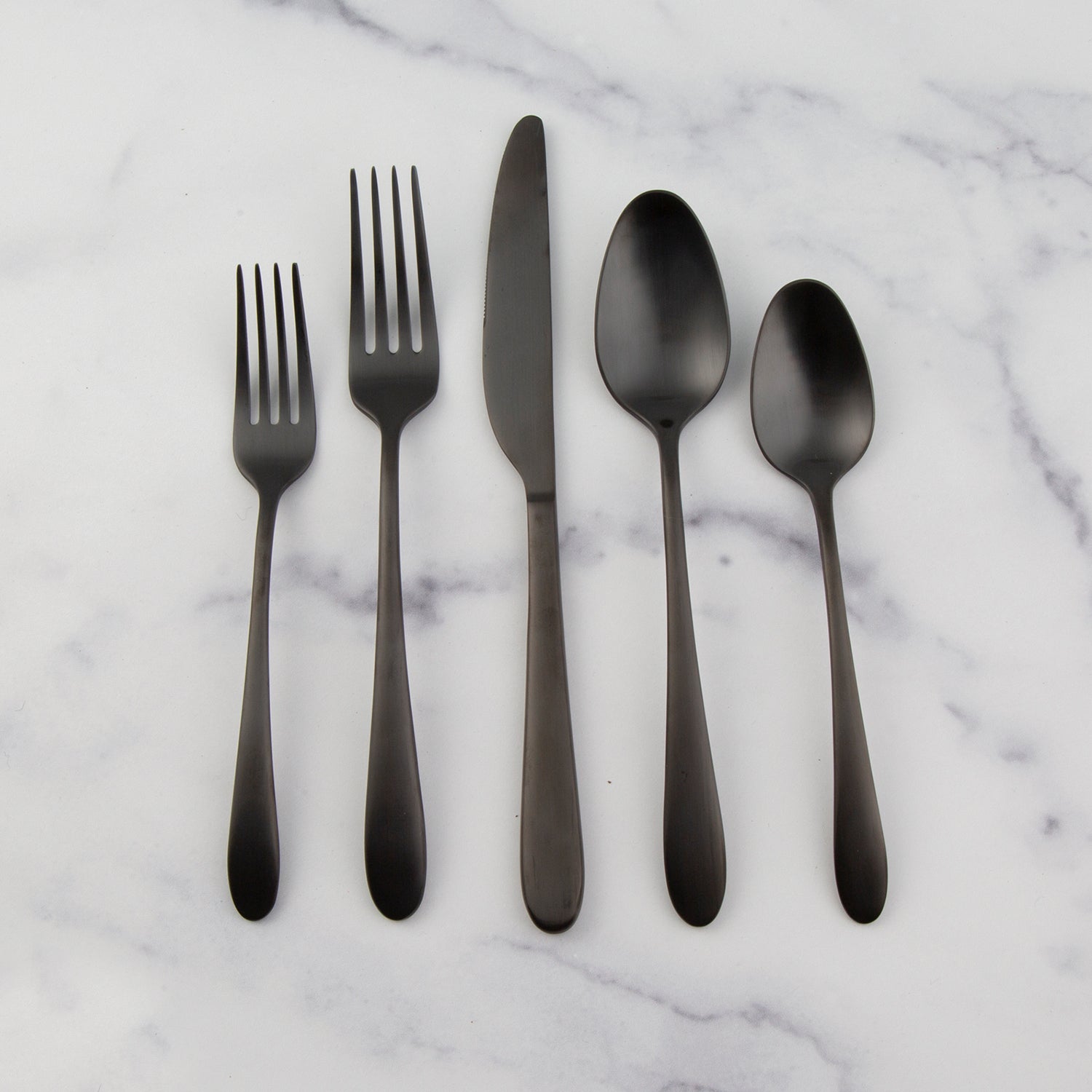Lenox Premium Poet Black Satin 20-Piece Flatware Set - Image 4