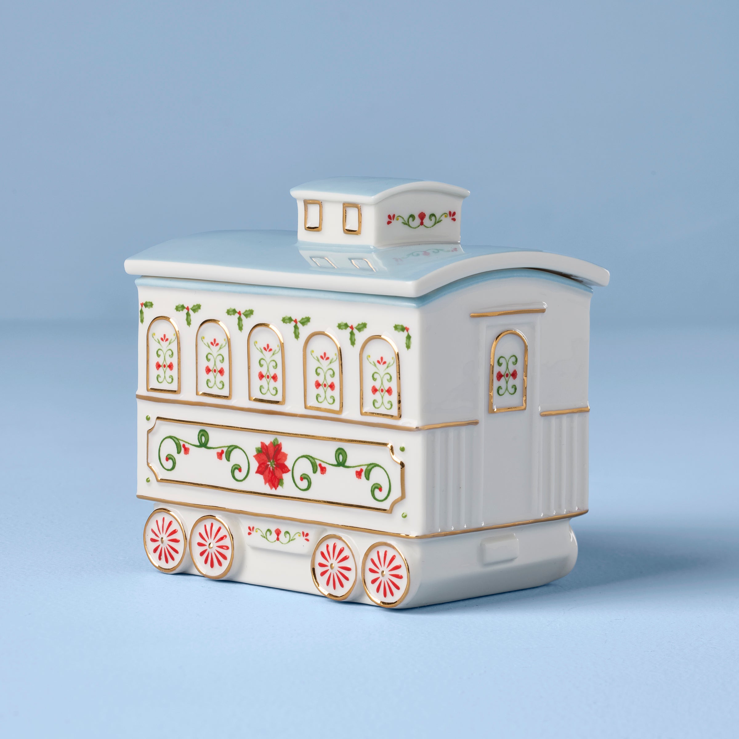 Lenox Premium Lenox Holiday Village Christmas Train Server - Image 8