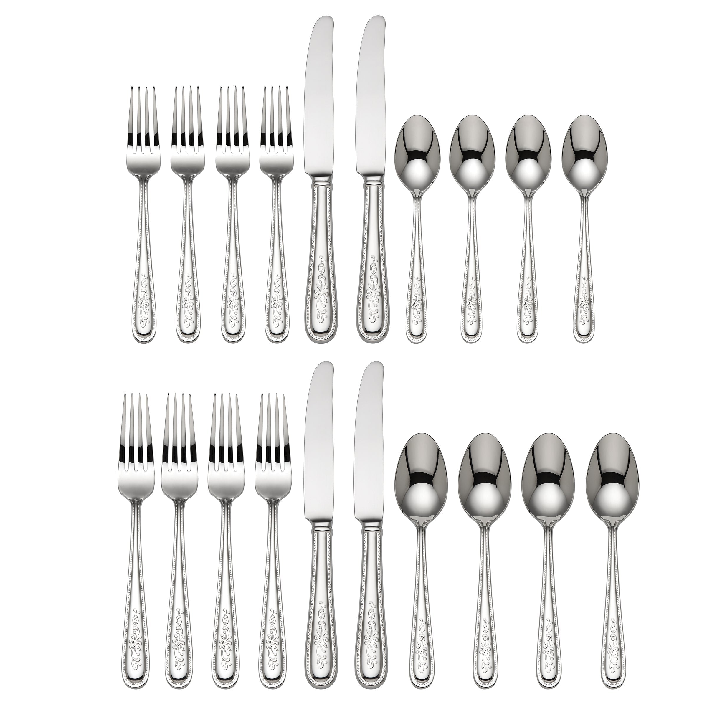 Lenox Premium Opal Innocence 20-Piece Flatware Set - Image 2