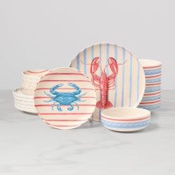 Lenox Premium 24 Seven Melamine Wharfside 18-Piece Dinnerware Set