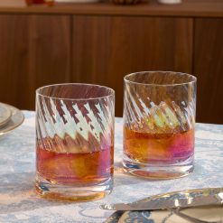 Alternative view of Lenox Premium Tuscany Classics Iridescent Double Old Fashion Glasses, Set of 4