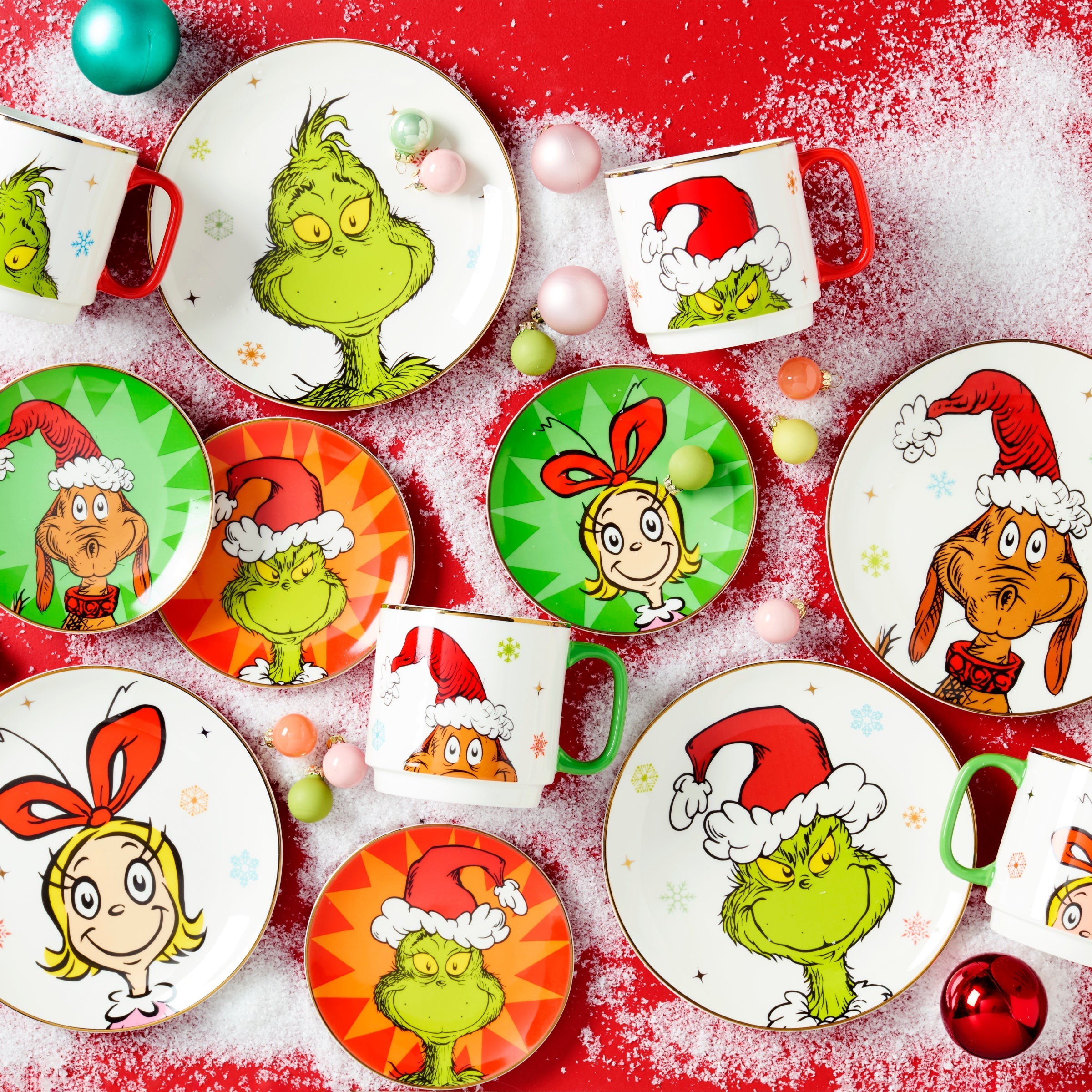 Lenox Premium Merry Grinchmas Grinchie Grins Accent Plates, Set of 4 - Image 3