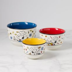 Lenox Premium Chef Snoopy 3-Piece Bowl Set